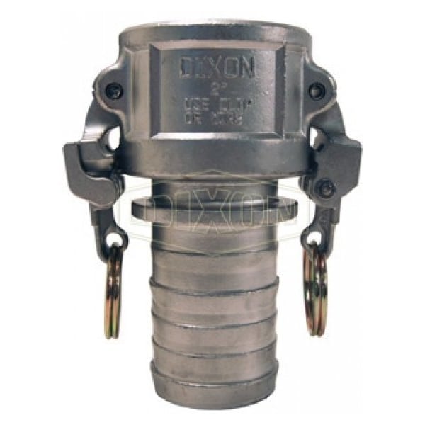 Boss-Lock Type-C Cam and Groove Coupler with Collar, 1 in Nominal, 316 SS, Domestic